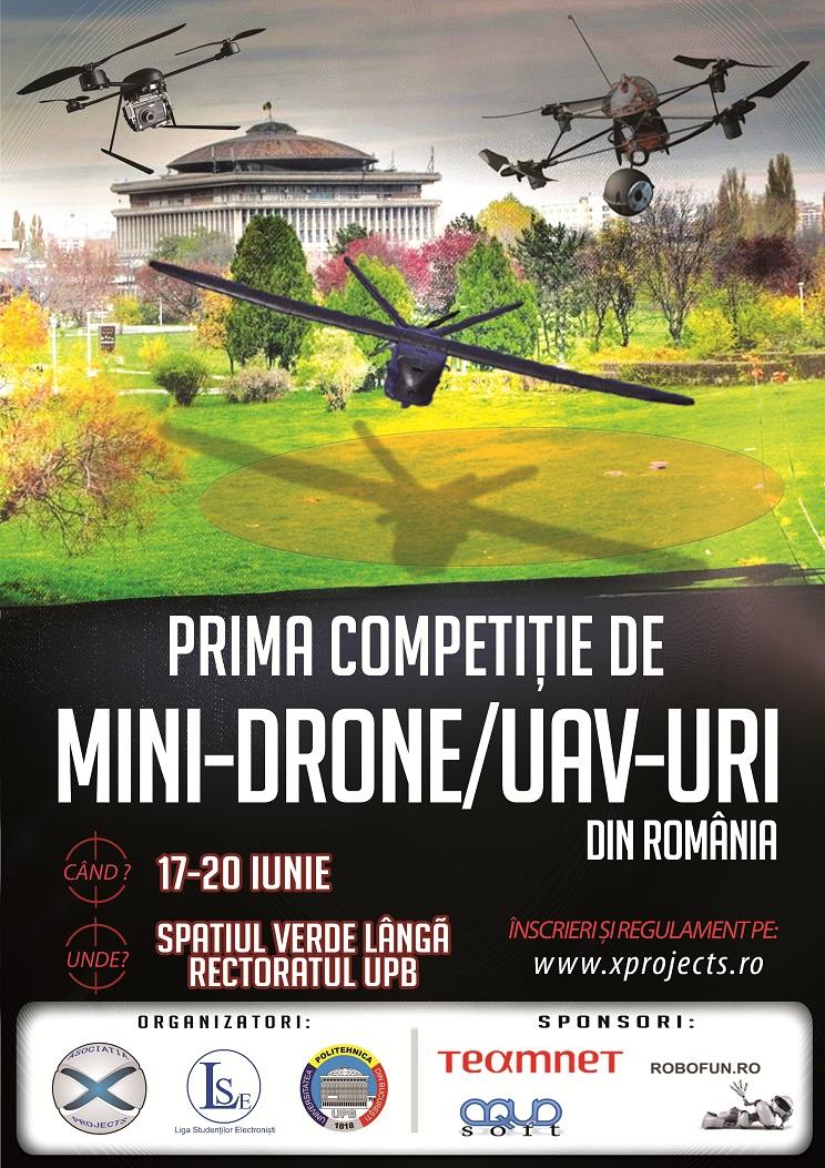 COMPETITIE MINIDRONE SI UAV-URI ROMANIA